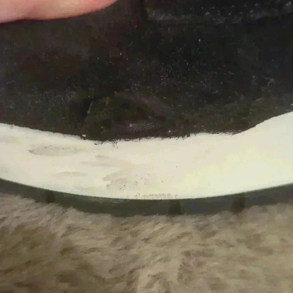 Ladies AQUATALIA Krizza Sporty Loafer in Black Suede White Platform size 10.5 - Picture 6 of 11